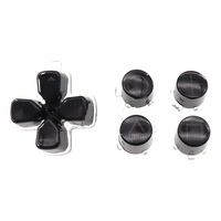 Boutons de remplacement pour manette de jeu, boutons en cristal ABXY, pavé directionnel, bouton directionnel croisé pour manette PS5, boutons transparents