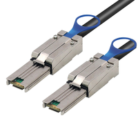 Kabel Data Farsince 1m SFF-8088 ke SFF-8088 Mini SAS HD 6Gbps PE Berpelindung Aluminium Foil Tembaga Kemurnian Tinggi untuk Penggunaan Server