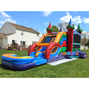 Inflables para niños <span class=keywords><strong>de</strong></span> grado comercial, castillo hinchable, gorila <span class=keywords><strong>de</strong></span> salto, Grand Slam Palace, casa <span class=keywords><strong>de</strong></span> rebote, tobogán acuático Combo - Product Image 2
