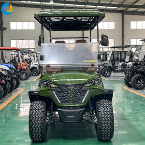 Voiturette de golf surélevée Robetaa 8 places avec gros pneus tout-terrain, batterie lithium 72V, carrosserie simplifiée et design aérodynamique moderne - Product Image 6