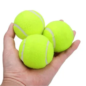 ישיר במפעל צעצועי אילוף כלבים אינטראקטיבי כדור טניס צעצועי כלבים מוצרי חיות מחמד שיני גומי טבעי ניקוי צעצועי לעיסה לחיות מחמד