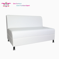 Nouveau blanc carré cube pouf cube pouf avec table