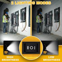 60W Akku-Arbeitsleuchte 18V/20V Akku Kabellose LED-Leuchte mit USB Tragbare Arbeitsleuchte Werkstatt Notbeleuchtung