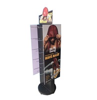 Présentoir de marchandises pivotant double face avec panneaux de marquage intégrés – Solution professionnelle pour l'affichage en magasin
