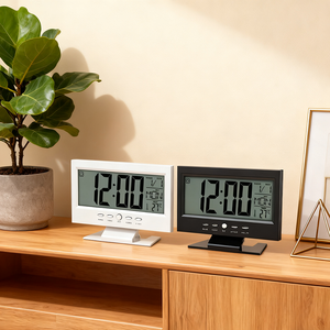 Sveglia Digitale da Scrivania in ABS con Display LCD, Controllo Vocale, Retroilluminazione, Temperatura e Funzione Snooze per Studenti e Bambini - Product Image 6