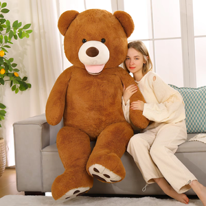 ตุ๊กตาหมีขนาดใหญ่6FT ตุ๊กตาสัตว์ยัดนุ่นขนาดใหญ่ปรับแต่งได้น่ากอด - Product Image 4