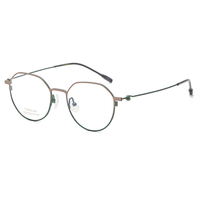 1004 2024Pure Titanium Eyeglass Frame with Retro Artistic Thin Edged Full Frame Glasses