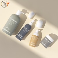 Fabricant de luxe 60ml/100ml ensemble de flacons pulvérisateurs à pompe pour animaux de compagnie en plastique pour sérum et shampooing pour soins de la peau impression de logo personnalisé
