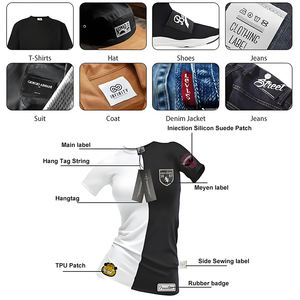 Individuelle Kleidung Aufbügel-Etiketten Heißpress-Aufnäher Vinyl 3D Erhabene Logos T-Shirt Silikon-Transferdruck-Aufkleber für Bekleidung - Product Image 3