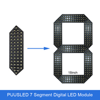 Modules LED de 18 pouces, affichage à 7 segments pour sept parties