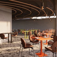 Table de bar commerciale carrée en métal de style industriel, luxe léger, multifonctionnelle, petite table à manger pour salon de thé, snack-bar, chaises