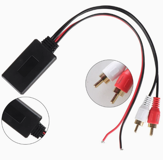 Car Universal 5.0 Audio Adapter 2RCA Male AUX Stereo Receiver Cable