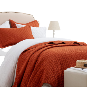 Ensemble de couette simple King Size avec 2 taies d'oreiller, léger, réversible, 3 pièces, couvre-lit rembourré en polyester de canard, 100TC, toutes saisons - Product Image 1