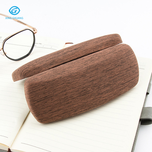 Étui à <span class=keywords><strong>lunettes</strong></span> minimaliste M371 aspect lin, texture tissée, logo personnalisé, en cuir PU rigide, boîte de rangement <span class=keywords><strong>pour</strong></span> <span class=keywords><strong>lunettes</strong></span>, prix de gros - Product Image 3