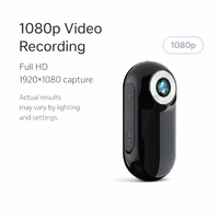 Mini caméra magnétique portable 1080p, enregistreur vidéo POV, USB-C, MicroSD, écran 0,9 pouces