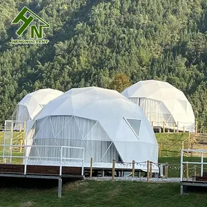 Роскошная поливинилхлоридная палатка Igloo, 6 м, геодезический купол, зимний, уличный, гостиничный, для мероприятий, кемпинга, с ванной, курорт, купольная палатка