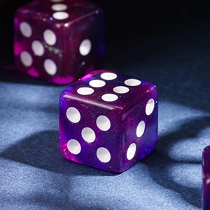 Xúc xắc acrylic hình vuông phủ kim tuyến in logo tùy chỉnh FACCUB, nhiều màu sắc, kích thước 16mm, bán buôn DND - Product Image 4