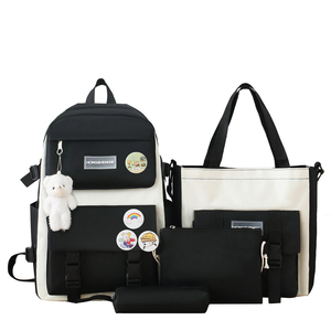 2025 Nueva Bolsa de libros escolares de moda para <span class=keywords><strong>5</strong></span> piezas conjunto de mochila escolar para estudiantes conjunto de mochila universitaria bonita - Product Image 3