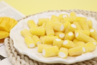 Bonbons gélifiés fourrés à la mangue, doux, moelleux et fruités, vente en gros