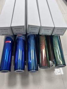 Película Solar para Ventanas Delanteras de Automóviles, Antideslumbrante, Azul, para Vidrio, Película Camaleón - Product Image 6