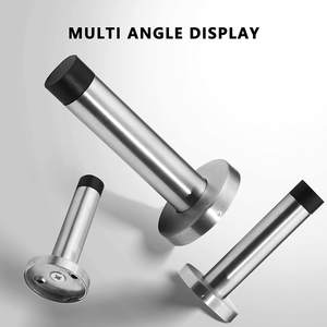 Fixez le support mural <span class=keywords><strong>de</strong></span> <span class=keywords><strong>porte</strong></span>, acier inoxydable satiné, pare-chocs en caoutchouc <span class=keywords><strong>de</strong></span> 90mm, <span class=keywords><strong>butée</strong></span> <span class=keywords><strong>de</strong></span> <span class=keywords><strong>porte</strong></span> - Product Image 4