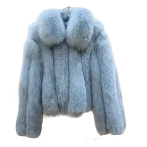 Großhandel Mode Winter Custom Weiß fuchs Pelz jacke Real Fox Pelzmantel Frauen