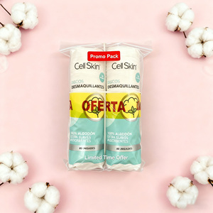 Pack économique, vente chaude, <span class=keywords><strong>coton</strong></span> rond naturel 100% biologique hypoallergénique écologique pour le démaquillage, 80*2 pour le visage - Product Image 3
