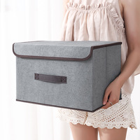 Cubo de almacenamiento plegable no tejido de alta calidad, caja de almacenamiento decorativa para el hogar, organizador para el hogar para almacenamiento de archivos
