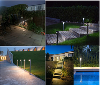 Lumière extérieure pour allée de jardin LED Bollard en alliage d'aluminium Design Décoratif Colonne alimentée Pilier Lumineux