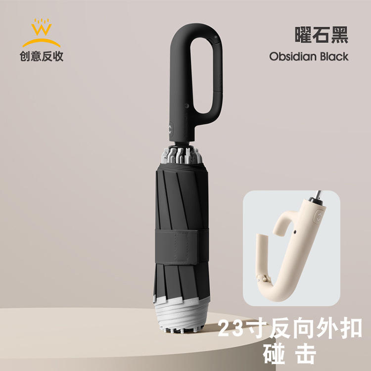 23 boucle extérieure inversée hit 10 os obsidienne noir