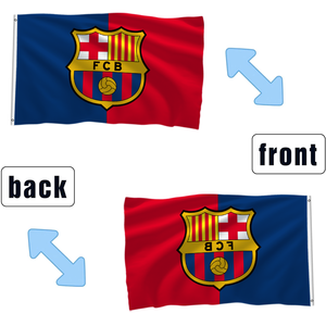 <span class=keywords><strong>Bandera</strong></span> del FC <span class=keywords><strong>Barcelona</strong></span> <span class=keywords><strong>de</strong></span> 3x5 pies, Doble Cara, Poliéster, Impresión Vívida y Ojales <span class=keywords><strong>de</strong></span> Latón para Aficionados y Eventos Deportivos - Product Image 2