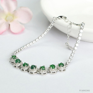2026 Nova Pulseira Feminina de Jade Verde Intenso Ximang para Atacado e Revenda S4092305 - Product Image 6