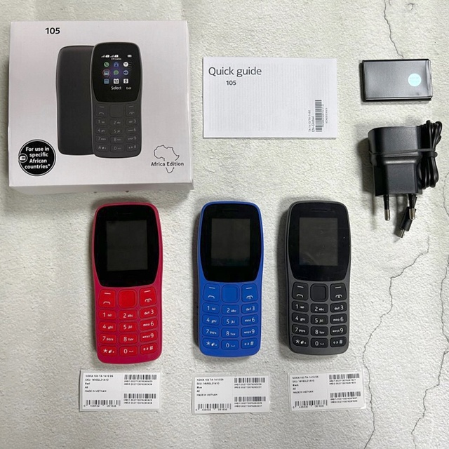 Cheap Feature Phone for 105 2022 2SIM 1.77 Inch Original Bar Keypad Mobile Phone Unlocked Telephone 106 110