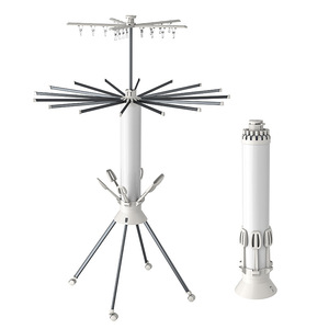 Colgador de balcón para interiores y exteriores, <span class=keywords><strong>tendedero</strong></span> de pie para ropa, <span class=keywords><strong>tendedero</strong></span> de pulpo plegable de 3 niveles con estante para zapatos - Product Image 5