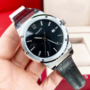 <span class=keywords><strong>FER</strong></span> Business, correa de reloj de cuero informal a la moda, correa de cuero deportiva, reloj de cuarzo para hombre, puntero de caja de acero inoxidable - Product Image 2