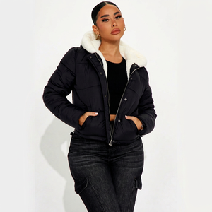 Chaqueta Acolchada Personalizada para Mujer, Resistente al Viento, con Cierre de Cremallera y Bolsillos Laterales, Abrigo Premium para Invierno, Venta al Por Mayor - Product Image 1