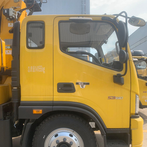 รถบรรทุกพ่วง4X2 3ton รถบรรทุกพ่วงพื้นเรียบพร้อมเครนสำหรับรถกู้ภัย - Product Image 4