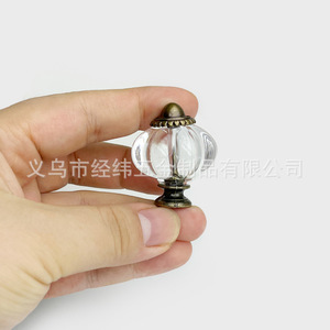 Jw Acrylic Cabinet <b>Knobs</b> Pumpkin Shape Zinc Alloy Traditional Drawer Handles Single Hole For Furniture - Product Image 4