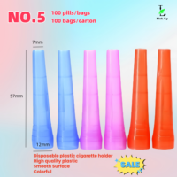 Chicha jetable portable en plastique multicolore avec embout buccal et embouts de chicha, facile à transporter