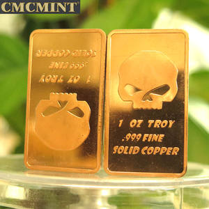 Çok Satan Ürünler 1 oz %999 Saf Bakır Külçe Motosiklet Barı B61 - Product Image 3