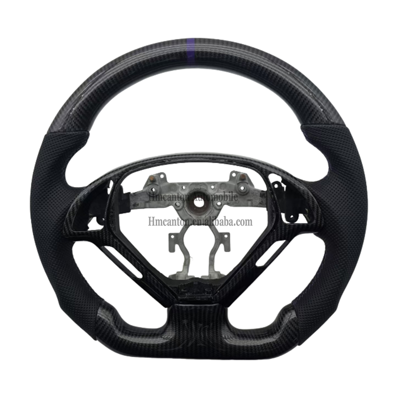 หนังพรุน + คาร์บอนไฟเบอร์ + เย็บแถบด้านบนสีม่วง