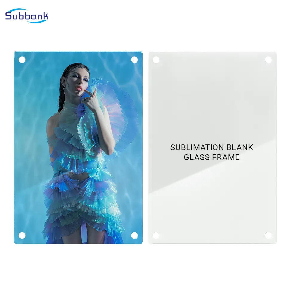 Subbank Heat Transfer Printing Customization Anti-explosion Blank Glass Sublimation Glass Photo Frame