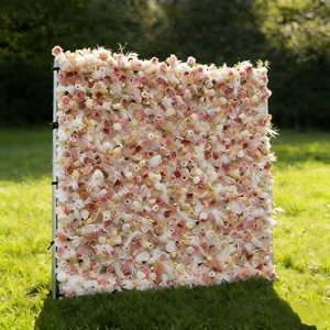 Fondo de Pared Floral Artificial de Textura Suave para Decoración de Escenarios de Bodas, Ceremonias, Recepciones y Eventos - Product Image 1
