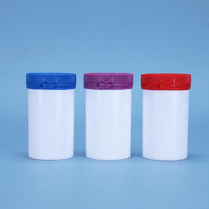 Lege witte plastic pil-vitaminefles met afscheurbare dop voor gedroogd fruit, muntgranulaat, probiotica poeder, capsuleverpakking 150CC - Product Image 1