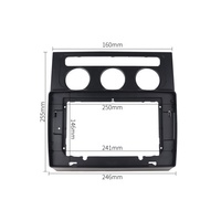 Tomy — autoradio 10.1 ", GPS, DVD, 2 Din, cadre, Kit d'assemblage avec panneau Surround, stéréo, pour VOLKSWAGEN TOURAN ecomocarburant (2004-2008)