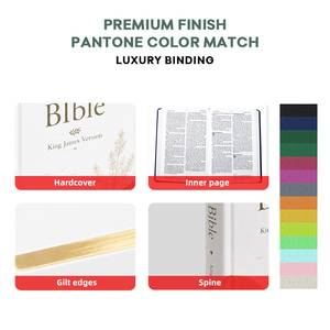 Service d'impression de livres en gros, styles de designers, personnalisés, en papier recyclé, couverture rigide, différentes tailles, <span class=keywords><strong>Bible</strong></span> sacrée - Product Image 2