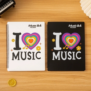 Wholesale Print <b>A4</b> Coil‑Bound Music <b>Folder</b> Waterproof Plastic Sheet Music Storage Book For Music School Musician Supplies - Product Image 4