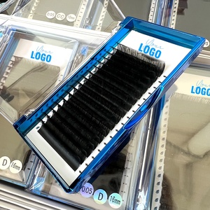 Extensiones de Pestañas de Visón <span class=keywords><strong>Easy</strong></span> Fans, Bandeja de Pestañas Individuales, Precio al por Mayor, Logotipo Personalizado - Product Image 2