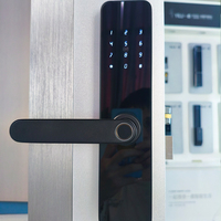 Cerradura Inteligente TT Lock Tuya Personalizada de Fábrica, Cerradura Digital Biométrica Multifunción con Huella Dactilar y Contraseña para Puerta de Entrada