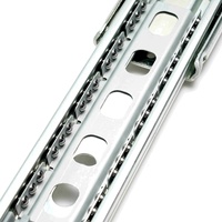 Glissières de tiroir à fermeture douce de 51 mm, à roulement à billes, à extension complète, télescopiques, pour cuisine, armoire, chambre à coucher, meubles